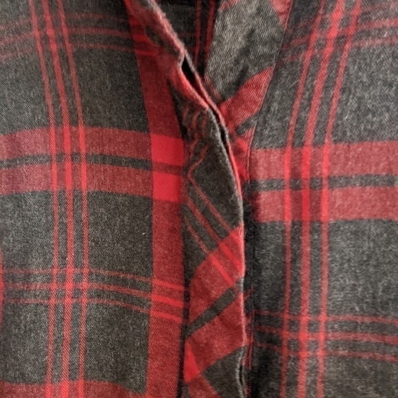Cabi Plaid 1/2 Button Shirt XS Cute Soft - Picture 3 of 4